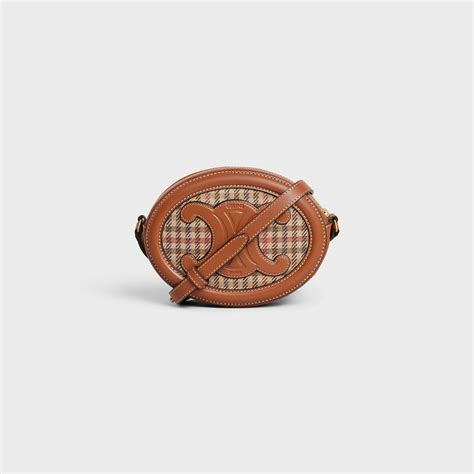 CROSSBODY OVAL PURSE CUIR TRIOMPHE IN 